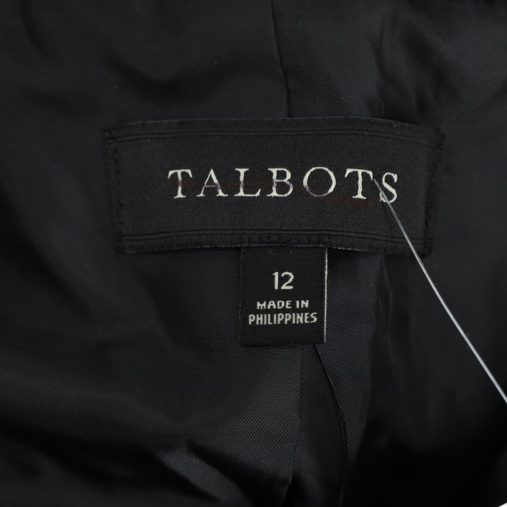 TALBOTS Plaid Blazer Jacket Wool Blend Button Front Size 12 NWOT Preppy Office - Picture 9 of 10
